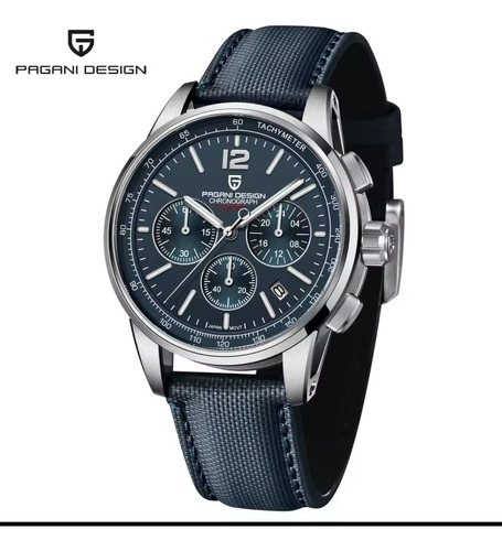 Reloj De Cuarzo Japones Pagani Design Pd-ys008 Blue Azul Plateado Azul