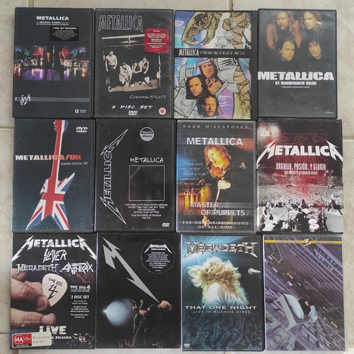 Metallica, Megadeth - Dvd's Originales