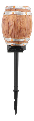 Barril De Vino Con Sensor Led Solar Pathway Pp