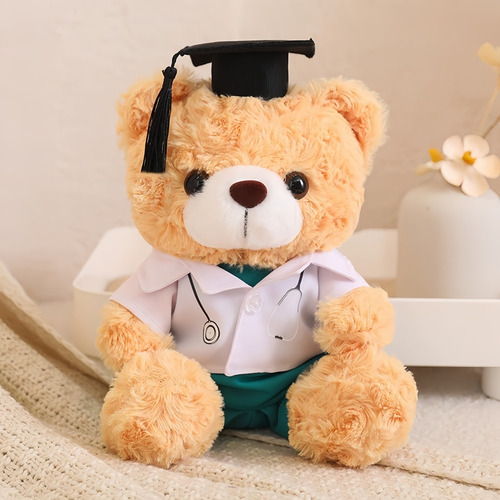 Osito De Peluche De 23 Cm Con Gorro De Soltero