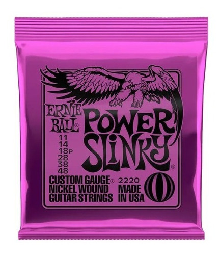 Encordado Ernie Ball Eb2220 Power Slinky 011-48