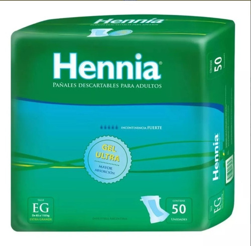 Pañal Recto Unisex Hennia Talle Eg X 100 Unidades