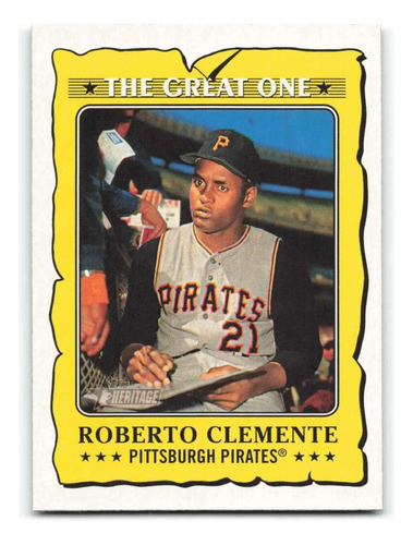 2021 Topps Heritage The Great One Go-16 Roberto Clemente Pit