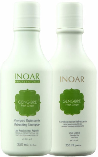 Inoar Gengibre Fresh Ginger Shampoo Y Acond 250 Ml- Sin Sal