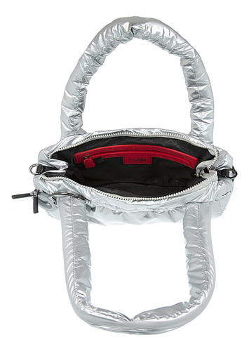 Bolsa Lady Bag Cloe Gafila Grande Color Plateado