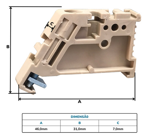 Poste Final Para Borne Sak Ew-35 - 100un