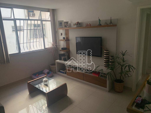 Apartamento Com 3 Dormitórios À Venda, 80 M² Por R$ 450.000,00 - Icaraí - Niterói/rj - Ap1144