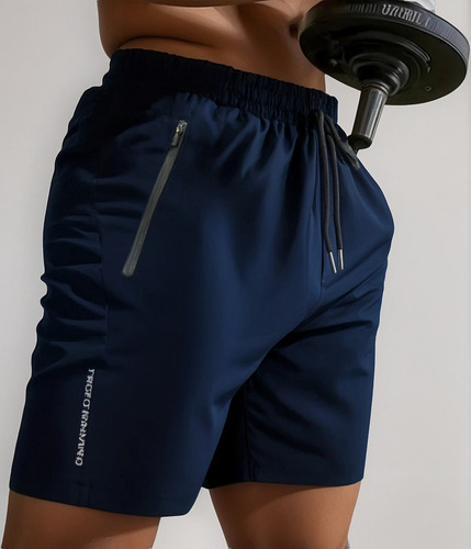Short Deportivo Hombre Con Bolsillos Gym Running Cómodo A