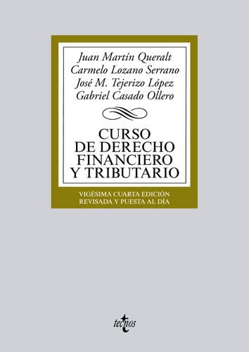 Libro Curso De Derecho Financiero Y Trib Tecn0 De Vvaa Tecno