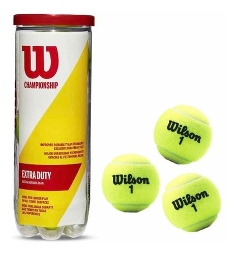 Pelotas Tennis Wilson Championship Extra Duty Somos Tienda