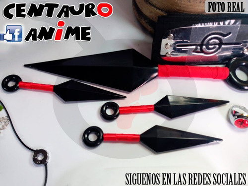 Imagen 3 de 6 de Naruto Set Kunai Bandana Kit Completo X10 Piezas