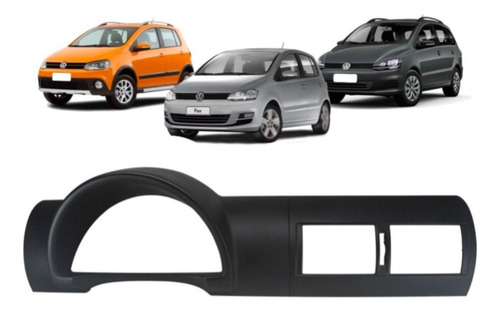 Moldura Painel Instrumentos Fox Spacefox Crossfox Preto