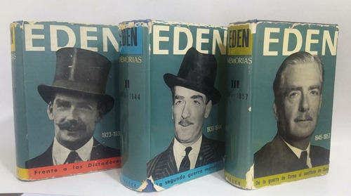 Libros Memorias Anthony Eden / Editorial Noguer / Tres Tomos