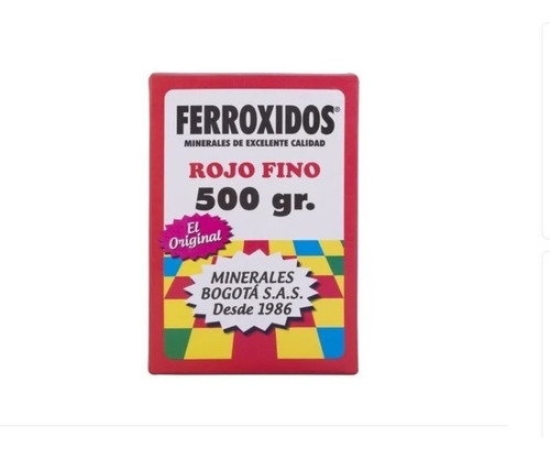 Mineral Corriente Ferróxido Rojo X500g