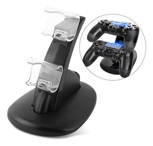 Base Soporte Cargador Doble 2 Joysticks Ps4 Play Station 4