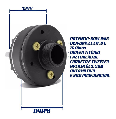 Imagem 3 de 6 de Driver Titanium Titanio Qvs 204ti Selenium D220ti