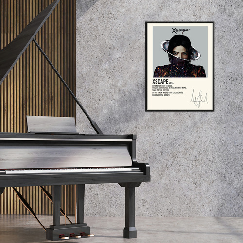 Poster Michael Jackson Album Music Tracklist Xscape 45x30