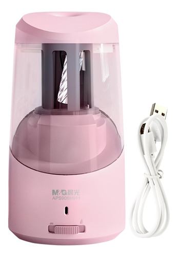 Sacapunta Electrico Rosa Automatico Portatil Operado Usb