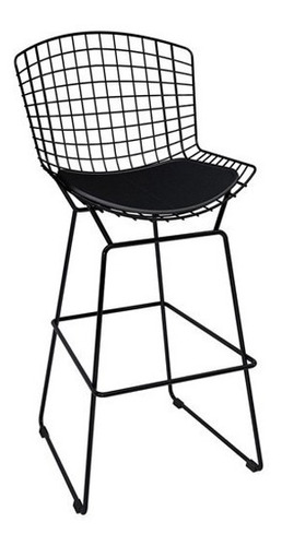 Banqueta Bertoia Pintado Preto