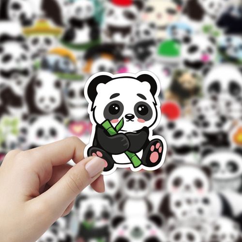 Adesivos De Desenhos Animados De Panda Para Crianças