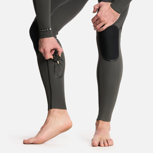 Traje De Surf Hombre Queule 4:3 Gris Grafito Haka Honu