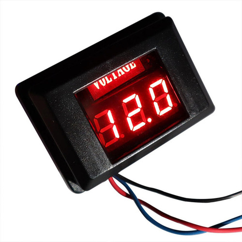 Voltímetro Digital Para Motocicleta, 12 V, Dc, 30 V, C