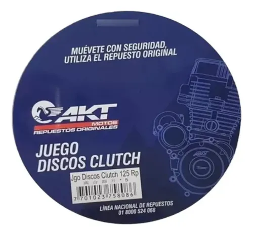 Discos Cluth Akt 125 Sl Nkd R3 Cr4 Original