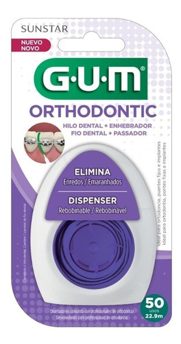 Hilo Dental Gum Orthodontic 50 usos Ortodoncia Enhebrador
