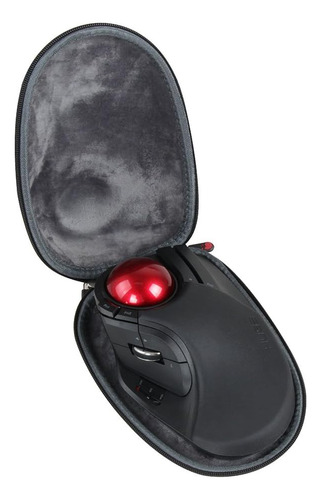 Hard Eva Travel Black Case For Elecom Wireless Trackball Mou