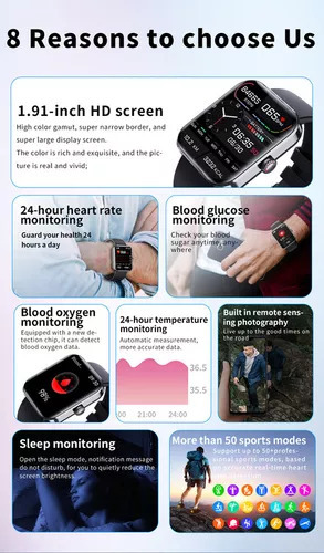 A O Relógio Inteligente De Monitoramento De Sangue Mede A