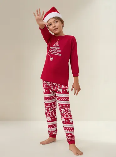 Conjunto De Pijamas Navidad Juego Para Familiares Y Parejas