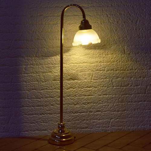 Lâmpada De Chão De Casa De Bonecas Miniatura Luz De Cena