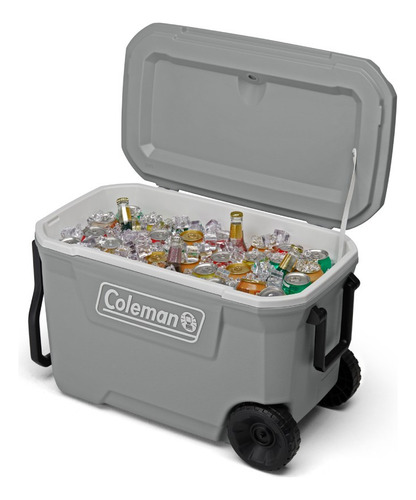 Cooler Con Ruedas Coleman Rock Gris 316 62 Qt / 58 Lt