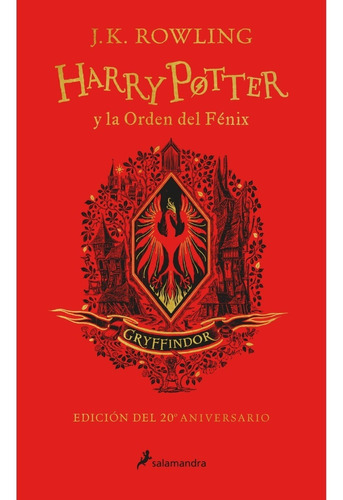 Harry Potter Y La Orden Del Fénix Gryffindor 20º Aniversario