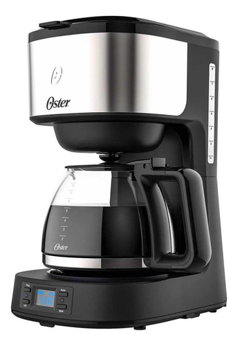 Cafetera Programable Oster 8 Tazas En Acero Inoxidable