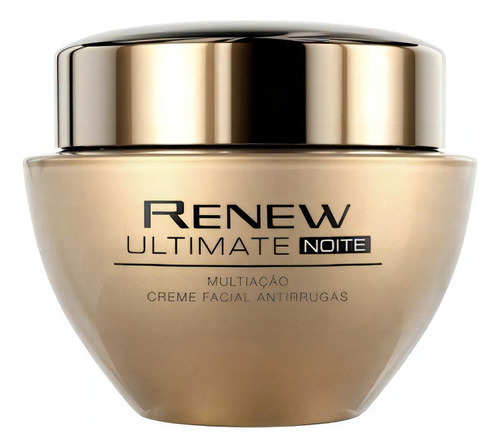 Creme Facial Anti-rugas Multiacción de Noite Renew Ultimate  para pele normal de 50mL