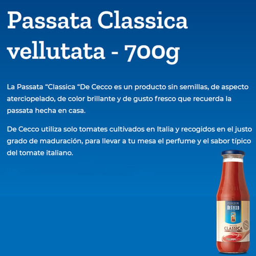 Imagen 3 de 9 de Pastas De Cecco Spaghetti No.12 + Salsa De Tomate Classica