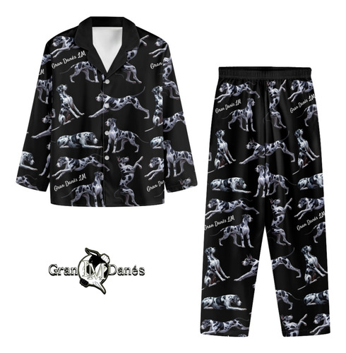 Pijama Gran Danés Lm Con Perros Arlequin (Usado)