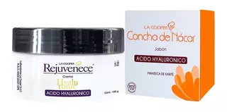 Crema Rejuvenece Hyaluronico 100g + Jabón Concha De Nácar