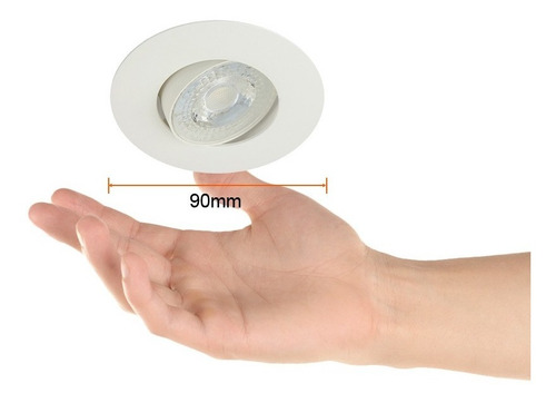 Bala Led Blanco, 5,5w, Luz Neutra, Dirigible, Interior
