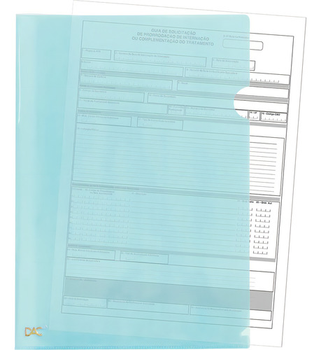 Pasta L A4 Breeze Azul Pastel Pct.c/10