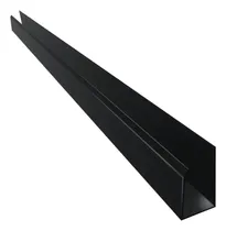 Comprar Terminación Perfil Para Cielorrasos De Pvc 6mt - Forma U O J Color Negro