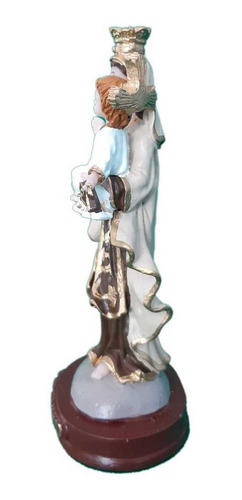 Imagem 2 de 4 de Nossa Senhora Do Carmo Imagem Em Resina Com 15 Cm