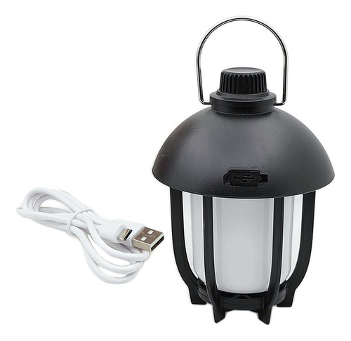 Tienda De Linterna De Camping Con Luz Led De Estilo Negro