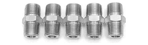 Racor Acero Inoxidable 316 Hex Npt 3/8puLG (paquete De 5)