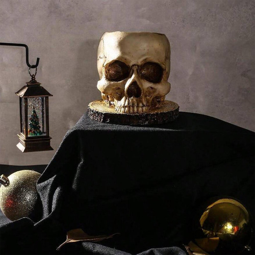 Maceta De Calavera Maceta De Halloween Jarrón De Calavera Re