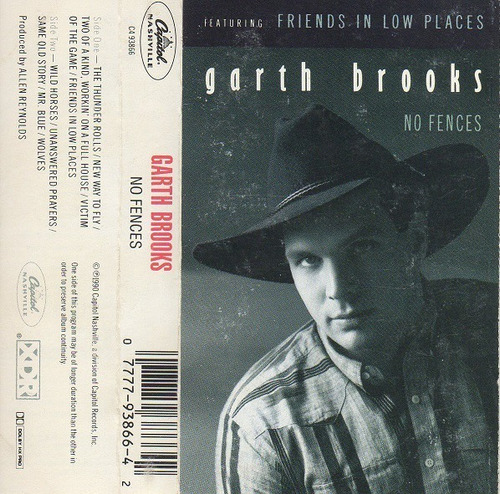 Garth Brooks -   No Fences Cassette Nuevo Original Importado