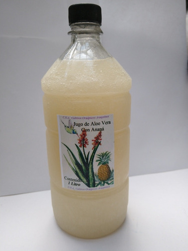 Jugo De Aloe Vera Con Anana 1 Litro