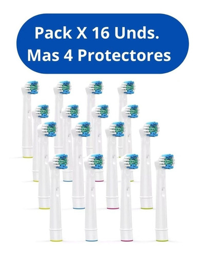 Cabezal Cepillo Dientes Electrico Generico Oralb Pack 16 Und