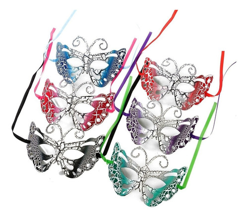 Antifaz Plastico Mariposa Colores Surtidos